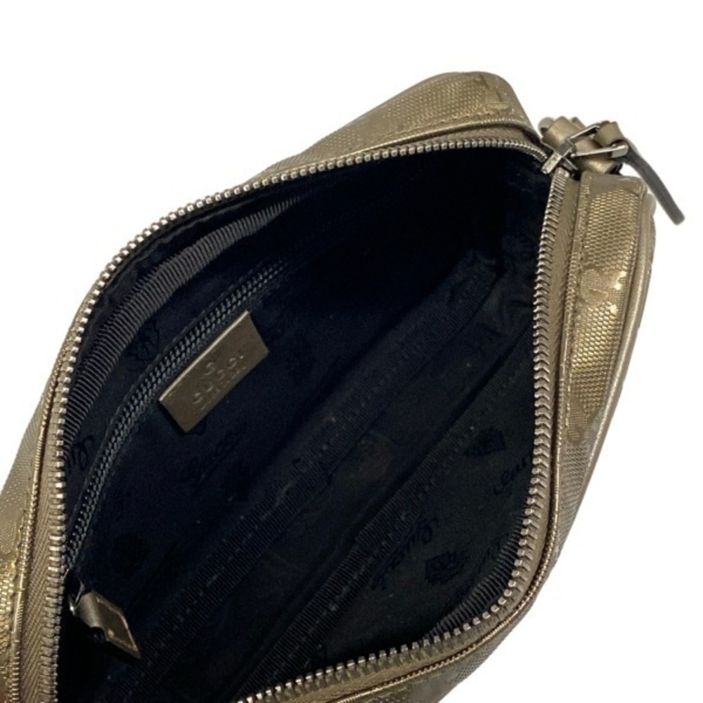 Gucci Shoulder Bag Imprime Leather Khaki Green - Picture 7 of 10